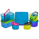 Kids Value Lunch Container Set with Removable Ice Packs - 17 Piece Set