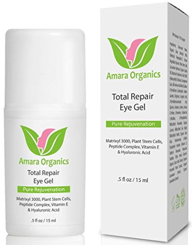 Amara Organics Eye Cream for Dark Circles and Puffiness with Peptides, .5 fl. oz.