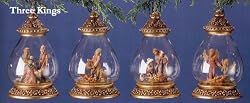 Fontanini Lighted Topper Nativity Three Kings Drydome Christmas Ornament #56204