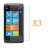 Fosmon Transparent Clear Screen Protector for HTC 7 Surround - 3 Pack