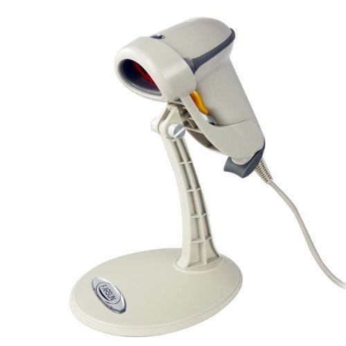 Handheld USB Continuous Scanning Barcode Bar-code Scanner Reader with Hands Free Adjustable Stand On Sale