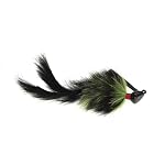 Rabbit Hair Weedless Jigs - Chartreuse Black 1/4 oz.