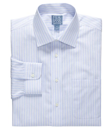 Stays Cool Wrinkle-Free Spread Collar Stripe Dress Shirts