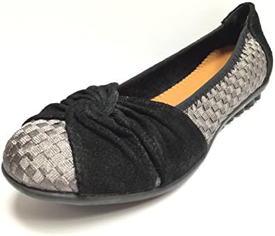 Bernie Mev Women's Crunch Gunmetal Slip-On Comfort Flats EUR 37