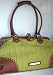 BCBG Max Azria Wool & Leather Weekender Satchel Handbag in Mustard
