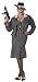 California Costumes Women's Mafia Mama Costume,Black/White,P (16-22)
