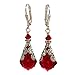 HisJewelsCreations Baroque Crystal Vintage Inspired Earrings made with Crystals from Swarovski