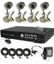 CIB R401H60W500G8752 4CH Security Surveillance DVR Four CCD Bullet Cameras KIT. Eagleeyes Software