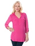 A Pea in the Pod Collection: Splendid Convertible Sleeve Patch Pocket Maternity Shirt