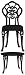 Lot 26 Studio Louis Chair & Table- Burnish Vinyl Wall Decal, 16 X 48-Inches