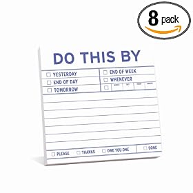 Knock Knock Sticky Notes: Do This By (Pack of 8)