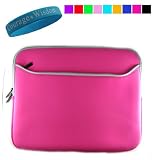 Neoprene Magenta Sleeve for Barnes and Nobles Nook + Wisdom*Courage Wristband
