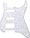 Fender Lone Star Pickguard, White Moto