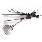 Outset QM00 Copper Mesa 3-Piece Stainless-Steel Barbecue Tool Set