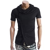 Doublju Mens Shirring Hood T-shirts (ZZ01)