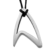 Star Trek Titanium Starfleet Cut-Out Pendant Necklace, 24