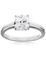 Myia Passiello "Cushion" Cut Swarovski Zirconia Solitaire Ring