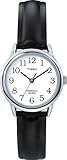 Timex Easy Reader Black Leather / White Dial Women's Watch - T20441