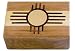Wooden Storage Box - Zuni Sun Pattern - 4