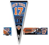 Jeremy Lin #17 New York Knicks NBA Pennant Bumper Sticker & Decal Fan Pack