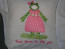 Kelly Rightsell Hand Embroidered Pillow
