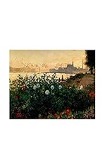 Especial Arte Lienzo Flowered Riverbank, Argenteuil  Multicolor