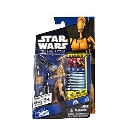 Star Wars Hasbro 2010 Clone Wars 20961 Carded Re-issued 3-3/4 Inch Battle Droid C-9