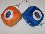 FLORIDA GATORS Team Logo Pair of FUZZY DICE