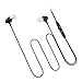 eForCity Universal 3.5mm In-Ear Stereo Headset with On-Off and Mic for Samsung Galaxy Note 4 - Retail Packaging - Black