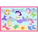 LA Rug Mermaids 19-by-29 inch Nylon Area Rug