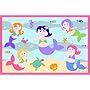 LA Rug Mermaids 19-by-29-Inch Nylon Area Rug