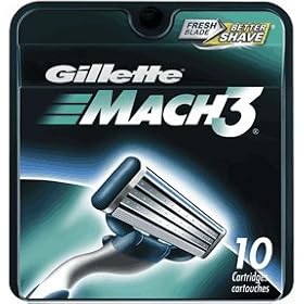 Click here to buy Gillette MACH3 Cartridges, 10-Count Blister Sustainable Pack by Gillette.