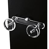Nameek's 6004/C Orchidea Twin Bath Robe Hook with Chrome Mounting