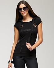 Slash Logo Short Sleeve Hoodie