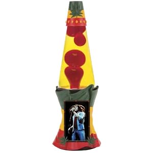 Lava Lite 3437-4 Bob Marley 3D Sculpted Resin Flag Base with Rectangle Frame, 14-1 2-Inch by Lava Lite
