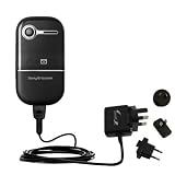 International Wall / AC Charger for the Sony Ericsson z258c - Gomadic Brand w/ TipExchange Technology