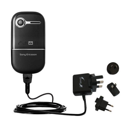 International Wall / AC Charger for the Sony Ericsson z258c - Gomadic Brand w/ TipExchange Technology
