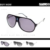 Sabre Crue-Black Blue Gel / Grey Sunglasses