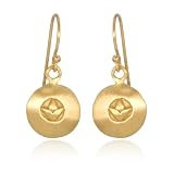 Satya Jewelry Deeply Carved Lotus 24k Yellow G