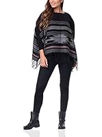 Peace & Love Poncho (Negro)