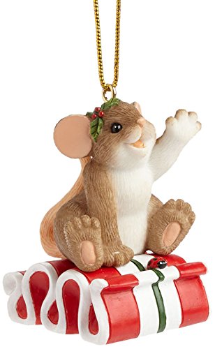 Enesco Charming Tails Gift One Sweet Ride Ornament, 2-Inch Enesco Charming Tails Gift One Sweet Ride Ornament, 2-Inch