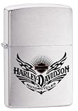 Zippo Lighter Harley-Davidson Motor, Brushed Chrome