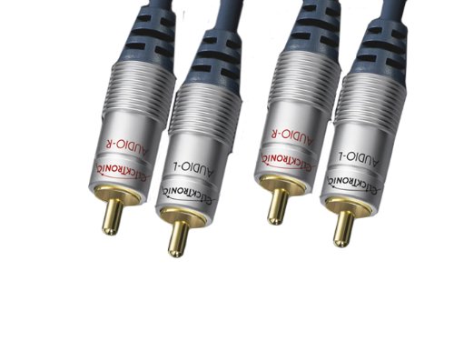 Clicktronic HC 40-2000 Audio Cinch Kabel (2x Cinch-Stecker auf 2x Cinch-Stecker, vergoldet Preisvergleich