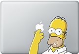 Homer Simpson Decal - Vinyl Macbook / Laptop Decal Sticker Graphic