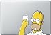Homer Simpson Decal - Vinyl Macbook / Laptop Decal Sticker Graphic