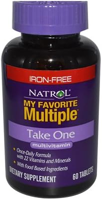 New - Natrol My Favorite Multiple Take One No Iron - 60 Tablets