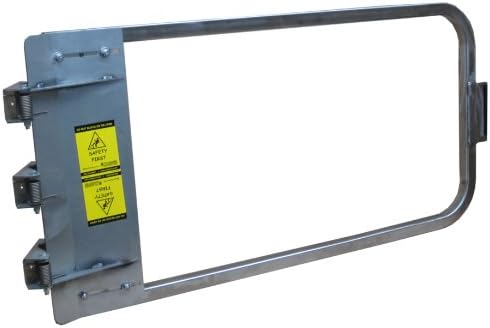 PS DOORS LSG-48-SS-SW Ladder Safety Gate Mild Carbon Steel, Stainless Steel Seal Welded, Fits Opening 46-3/4" to 50-1/2", Each