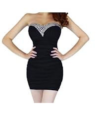 Strapless Short Club Dress/Evening Dress/Prom Dress/Tunic 