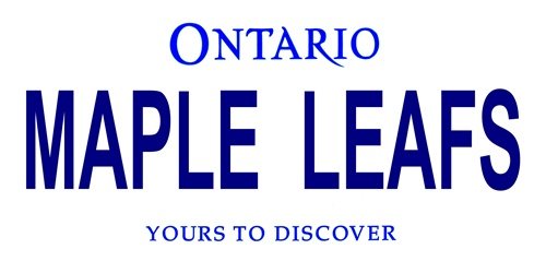 LP-2068 Ontario Canada Province Background License Plates- Maple Leafs