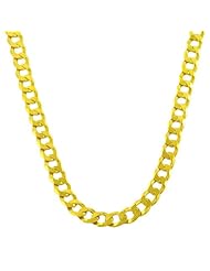 18 Karat Gold over Sterling Silver Curb Link Chain (18 Inch)